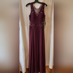 Merlot Long Dress Size 9